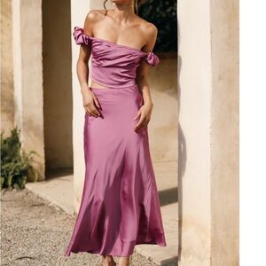 Petal & Pup ARABELLA TWO PIECE SET - DARK ROSE